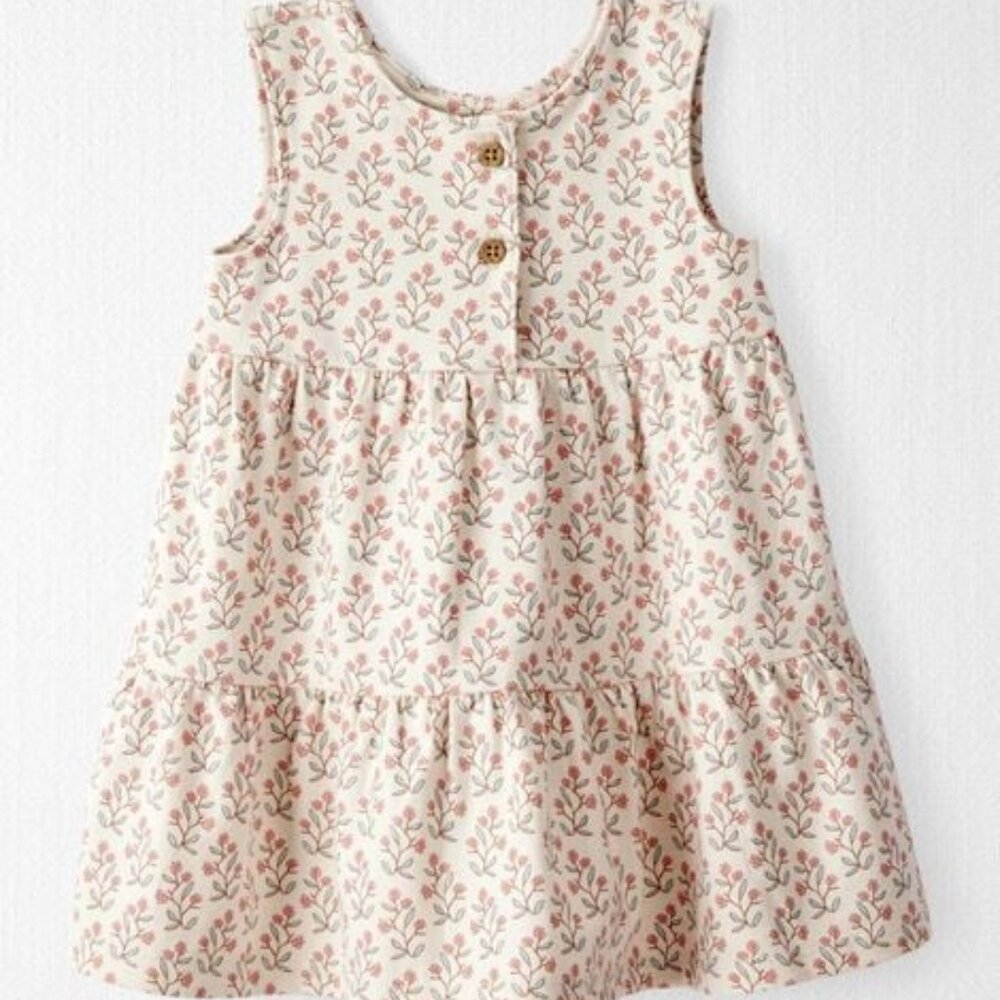 Baby Organic Cotton Floral-Print Dress Little Planet Size 24m